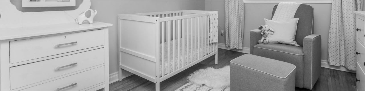 child's room staged - baby