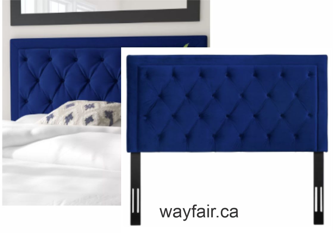 blue (colour of the year) headboard